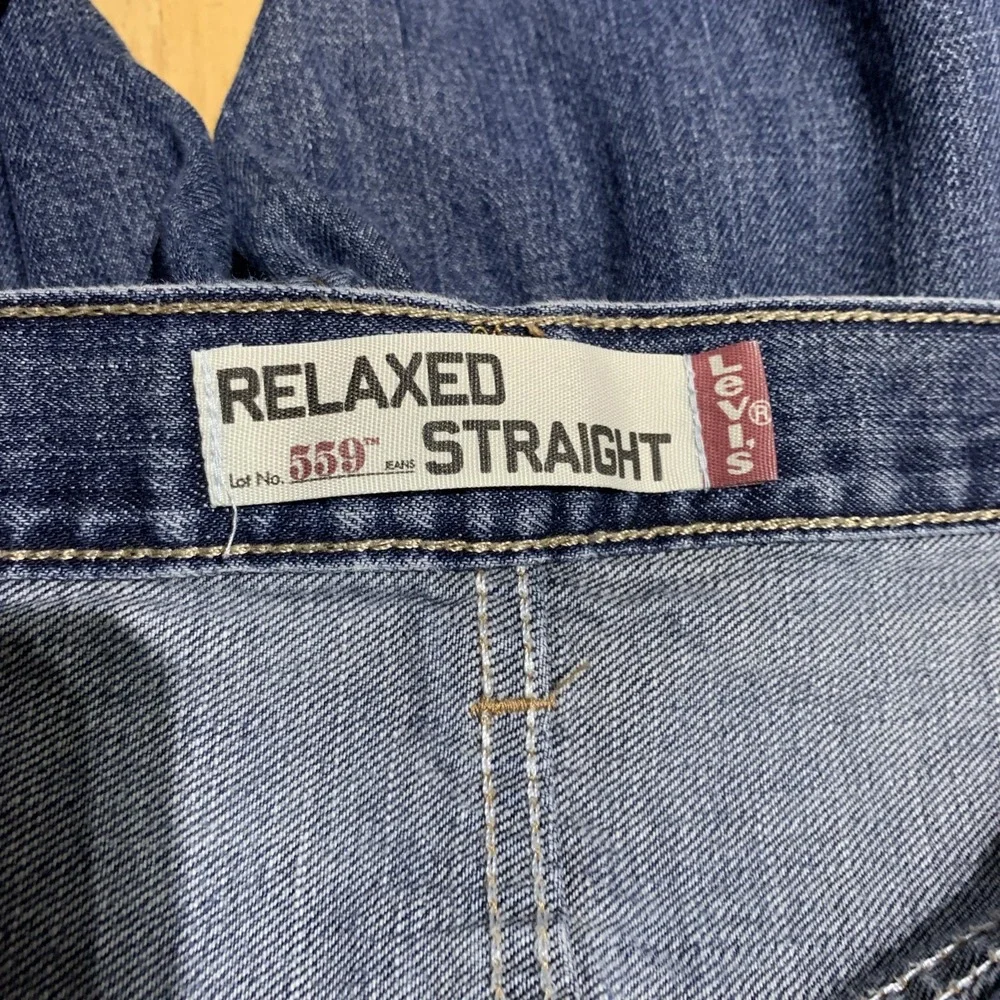 Levi's 559 Jeans 38x30 ‎ Men's Relaxed Straight Fit Blue 100% Cotton